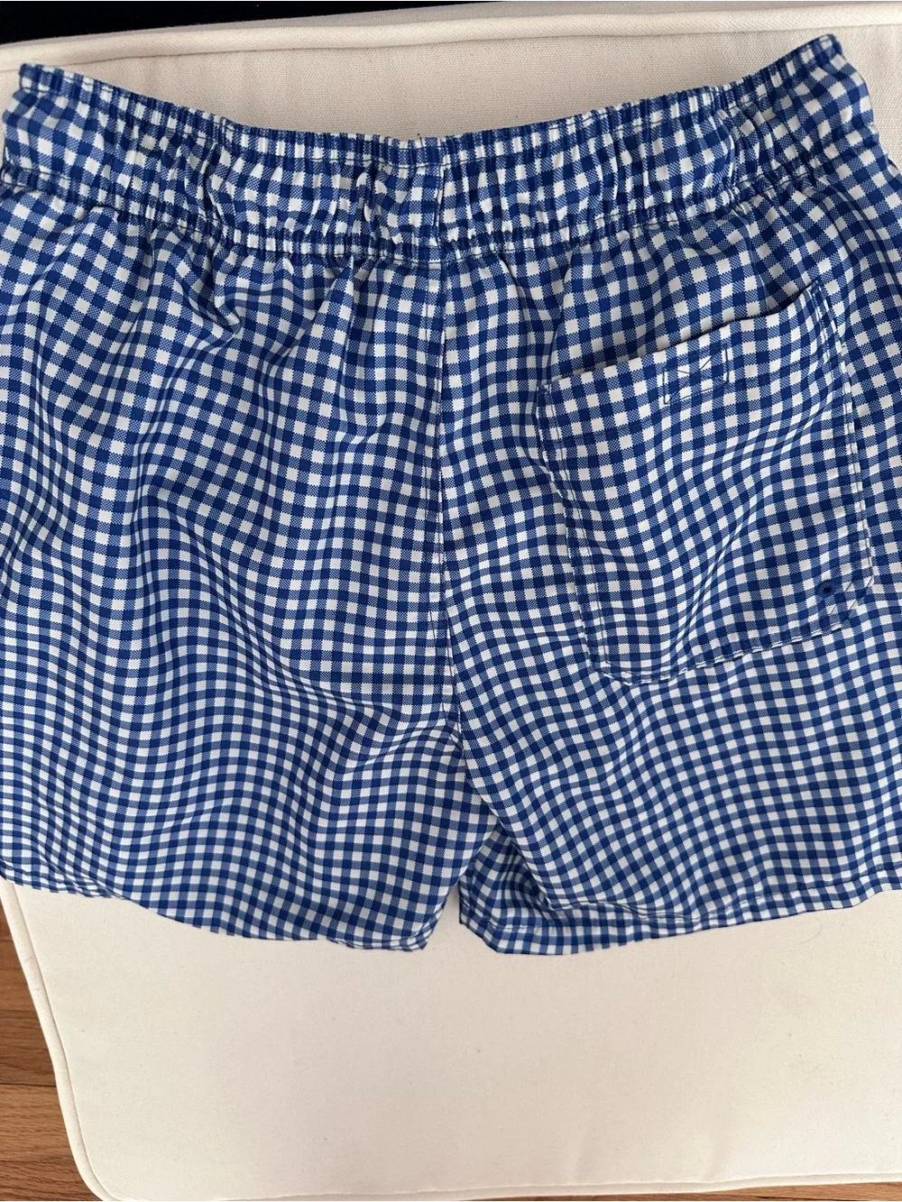 Goodfellow & Co Blue Gingham Swim Trunks